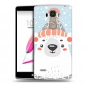 Дизайнерский пластиковый чехол для LG G4 Stylus  Новогоднее смешенное