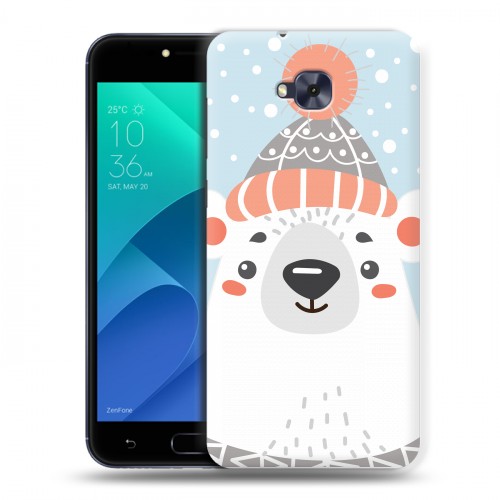 Дизайнерский пластиковый чехол для ASUS ZenFone 4 Selfie  Новогоднее смешенное