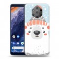 Дизайнерский силиконовый чехол для Nokia 9 PureView  Новогоднее смешенное