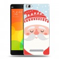 Дизайнерский пластиковый чехол для Xiaomi Mi4i  Новогоднее смешенное