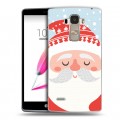 Дизайнерский пластиковый чехол для LG G4 Stylus  Новогоднее смешенное