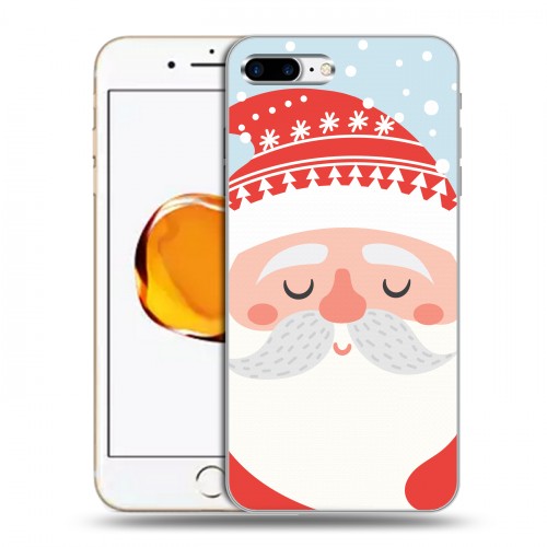 Дизайнерский силиконовый чехол для Iphone 7 Plus / 8 Plus  Новогоднее смешенное
