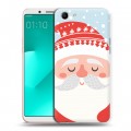 Дизайнерский пластиковый чехол для OPPO A83  Новогоднее смешенное