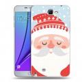 Дизайнерский пластиковый чехол для Samsung Galaxy Note 2  Новогоднее смешенное