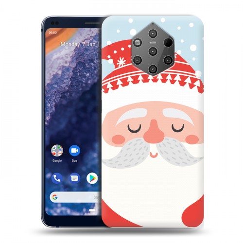 Дизайнерский силиконовый чехол для Nokia 9 PureView  Новогоднее смешенное
