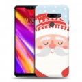 Дизайнерский пластиковый чехол для LG G8 ThinQ  Новогоднее смешенное