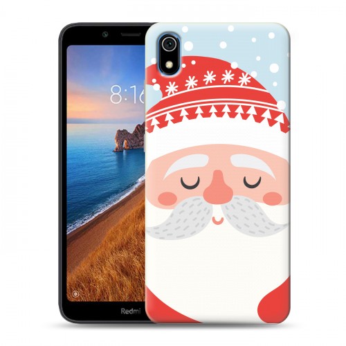 Дизайнерский силиконовый чехол для Xiaomi RedMi 7A  Новогоднее смешенное