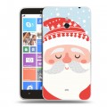 Дизайнерский пластиковый чехол для Nokia Lumia 1320  Новогоднее смешенное