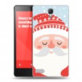 Дизайнерский силиконовый чехол для Xiaomi RedMi Note  Новогоднее смешенное