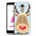 Дизайнерский пластиковый чехол для LG G4 Stylus  Новогоднее смешенное