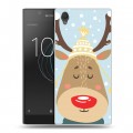 Дизайнерский пластиковый чехол для Sony Xperia L1  Новогоднее смешенное