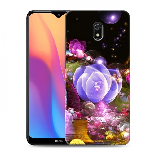 Дизайнерский силиконовый с усиленными углами чехол для Xiaomi RedMi 8A Абстракции Фрактал