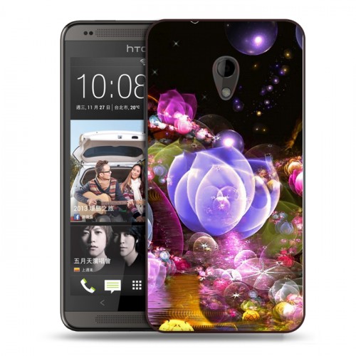 Дизайнерский пластиковый чехол для HTC Desire 700 Абстракции Фрактал