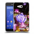 Дизайнерский пластиковый чехол для Sony Xperia E4g Абстракции Фрактал