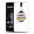 Дизайнерский силиконовый чехол для OnePlus One новогодний принт