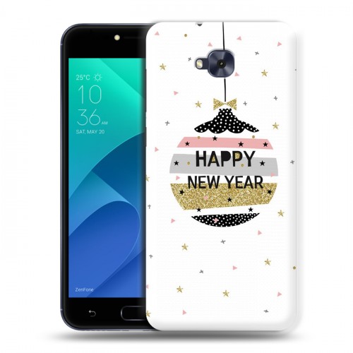 Дизайнерский пластиковый чехол для ASUS ZenFone 4 Selfie новогодний принт
