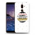 Дизайнерский пластиковый чехол для Nokia 7 Plus новогодний принт