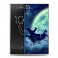 Дизайнерский пластиковый чехол для Sony Xperia XZs новогодний принт