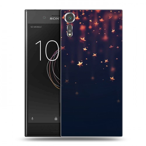 Дизайнерский пластиковый чехол для Sony Xperia XZs новогодний принт