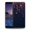 Дизайнерский пластиковый чехол для Nokia 7 Plus новогодний принт