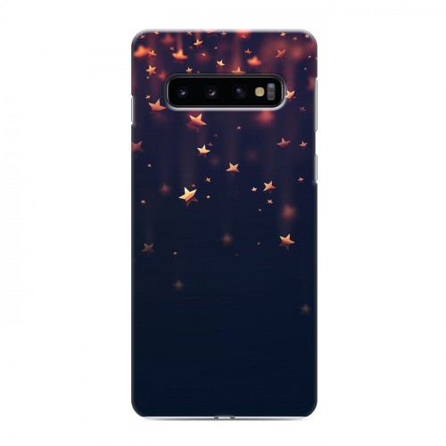 Дизайнерский силиконовый чехол для Samsung Galaxy S10 новогодний принт