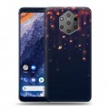 Дизайнерский силиконовый чехол для Nokia 9 PureView новогодний принт