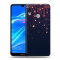 Дизайнерский пластиковый чехол для Huawei Y6 (2019) новогодний принт