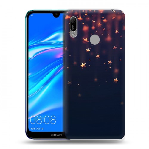 Дизайнерский пластиковый чехол для Huawei Y6 (2019) новогодний принт