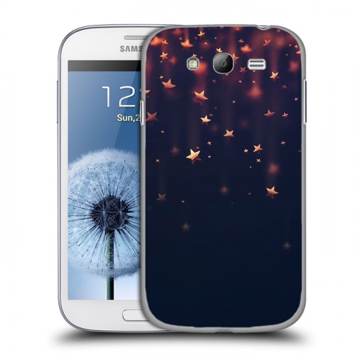 Дизайнерский пластиковый чехол для Samsung Galaxy Grand новогодний принт