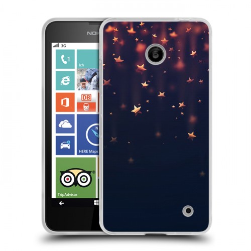 Дизайнерский пластиковый чехол для Nokia Lumia 630/635 новогодний принт