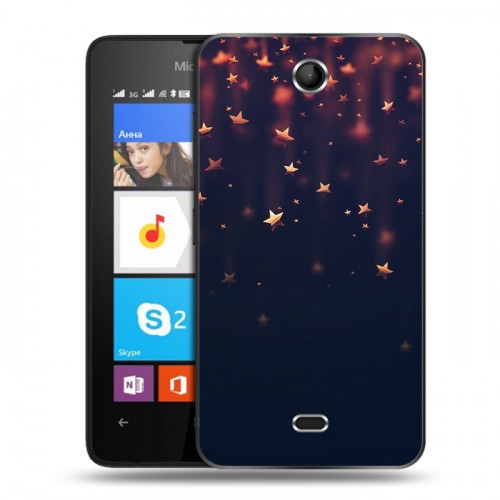Дизайнерский силиконовый чехол для Microsoft Lumia 430 Dual SIM новогодний принт