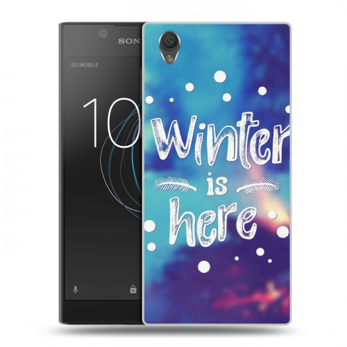 Дизайнерский пластиковый чехол для Sony Xperia L1 новогодний принт