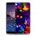 Дизайнерский пластиковый чехол для Nokia 7 Plus новогодний принт