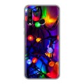 Дизайнерский силиконовый чехол для Huawei P30 Lite новогодний принт