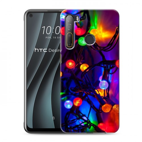 Дизайнерский силиконовый чехол для HTC Desire 20 Pro новогодний принт