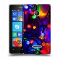 Дизайнерский пластиковый чехол для Microsoft Lumia 435 новогодний принт