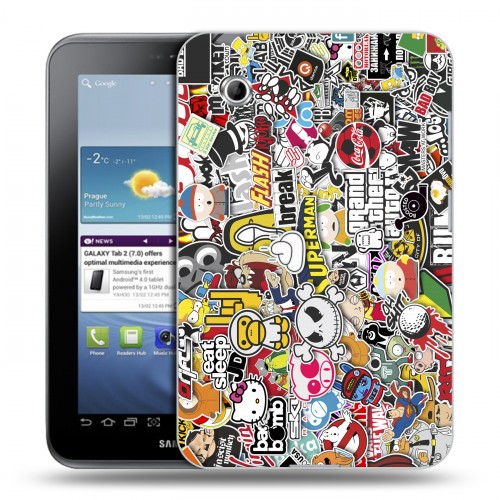 Дизайнерский силиконовый чехол для Samsung Galaxy Tab 2 7.0 бренд