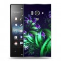 Дизайнерский пластиковый чехол для Sony Xperia acro S Абстракции Фрактал