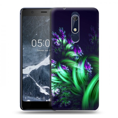 Дизайнерский пластиковый чехол для Nokia 5.1 Абстракции Фрактал