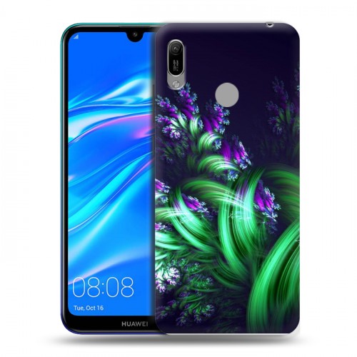 Дизайнерский пластиковый чехол для Huawei Y6 (2019) Абстракции Фрактал