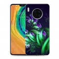 Дизайнерский пластиковый чехол для Huawei Mate 30 Абстракции Фрактал