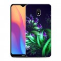 Дизайнерский силиконовый с усиленными углами чехол для Xiaomi RedMi 8A Абстракции Фрактал