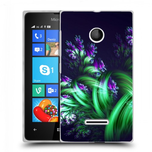 Дизайнерский пластиковый чехол для Microsoft Lumia 435 Абстракции Фрактал