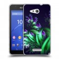 Дизайнерский пластиковый чехол для Sony Xperia E4g Абстракции Фрактал