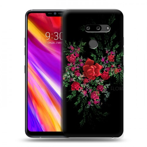 Дизайнерский пластиковый чехол для LG G8 ThinQ Абстракции Фрактал