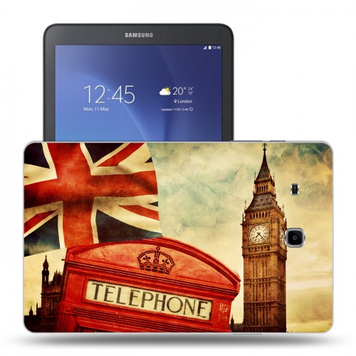 Дизайнерский силиконовый чехол для Samsung Galaxy Tab E 9.6 флаг Британии