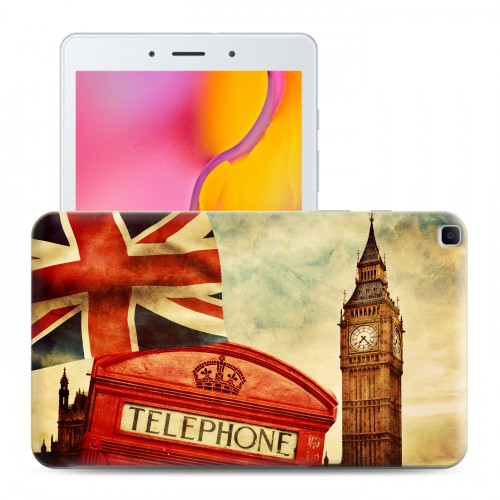 Дизайнерский силиконовый чехол для Samsung Galaxy Tab A 8.0 (2019) флаг Британии