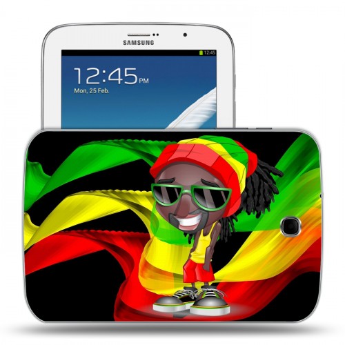 Дизайнерский силиконовый чехол для Samsung Galaxy Note 8.0 флаг Раста
