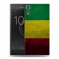 Дизайнерский пластиковый чехол для Sony Xperia XZs флаг Раста