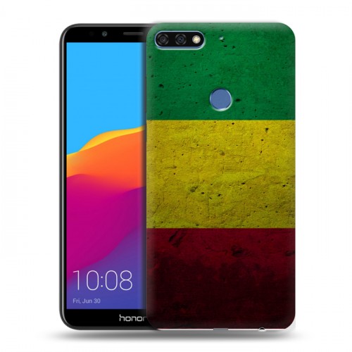 Дизайнерский пластиковый чехол для Huawei Honor 7C Pro флаг Раста